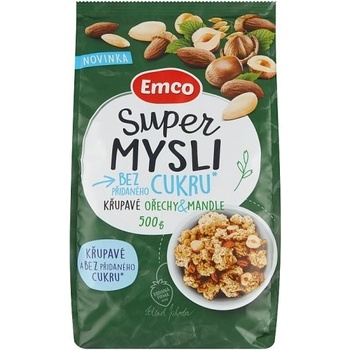 Emco Super Mysli bez přidaného cukru Křupavé ořechy a mandle 500g