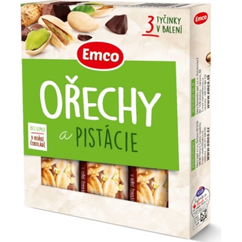 Emco Tyčinka Ořechy a brusinka 3 x 35 g