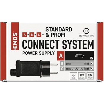 EMOS D1ZB05 Napájecí zdroj pro vánoční spojovací osvětlení Standard Profi venkovní i vnitřní časovač