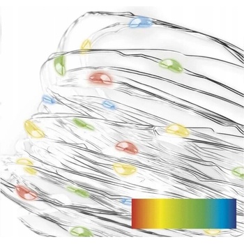 EMOS LED vánoční nano řetěz 1,9 m 2x AA vnitřní studená bílá časovač