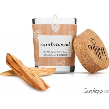 Enjoy it! Masážní svíčka Sandalwood 70 ml