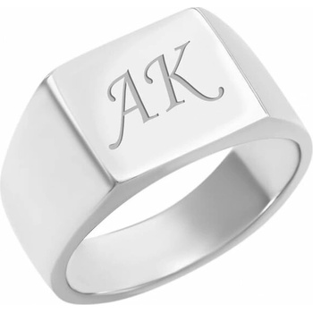 Eppi Stříbrný pánský prsten s gravírem podle vlastní volby Loslia R35326