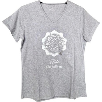 Equi Theme Dámské triko šedo modrý melír