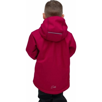 Esito dětská zimní softshellová bunda s beránkem Red