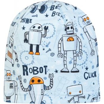 ESITO jarní čepice Robot modrá