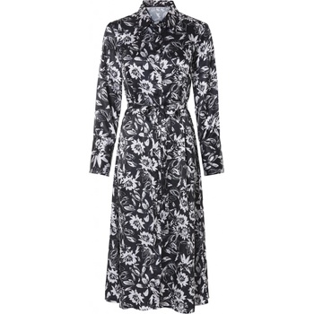 Esmara Dámské saténové midi šaty černá/bílá