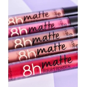 Essence 8h Matte Liquid Lipstick matná tekutá rtěnka s dlouhotrvajícím efektem 03 Soft Beige 2,5 ml