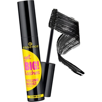 Essence Get Big Lashes Volume Boost řasenka Black 12 ml