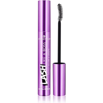 Essence Lash Like a Boss řasenka pro objem, délku a oddělení řas Ultra Black 9,5 ml