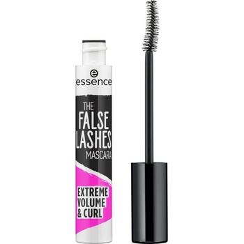Essence The False Lashes Extreme Volume & Curl řasenka pro efekt umělých řas Black 10 ml