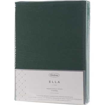 Eurofirany bavlna prostěradlo Adela tmavězelené 120X200x25