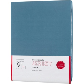 Eurofirany Jersey prostěradlo s gumou Design91 tmavě modré 120x200