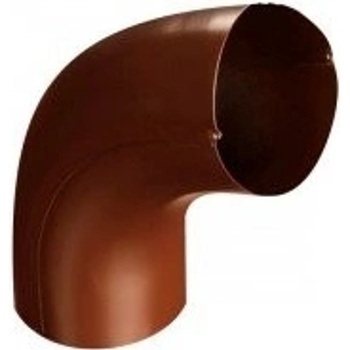 Evromat Svodové koleno falcované 72° 80 mm hnědé