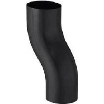 Evromat Svodové koleno soklové 80 mm černé