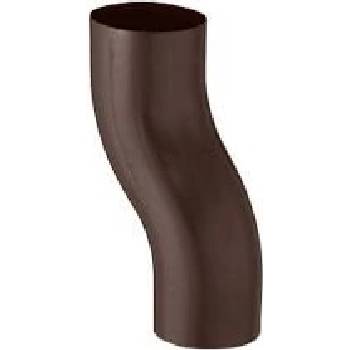 Evromat Svodové koleno soklové 80 mm hnědé