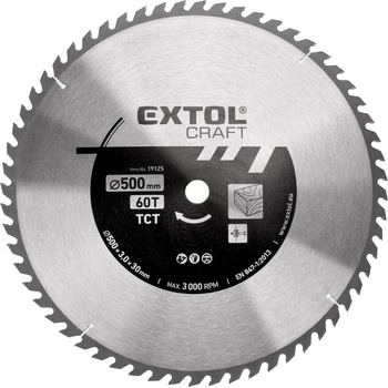 EXTOL CRAFT kotouč pilový s SK plátky, 600x3,0x30mm, 19128