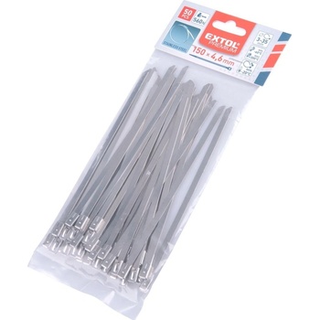 EXTOL Premium 8856273 Stahovací pásky 4,6 x 150 mm - 50 ks
