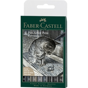 Faber-Castell 167171 Pitt Artist Pen Brush Manga Kaoiro 167168 sada 6 ks