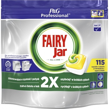 Fairy Jar Professional Lemon kapsle do myčky nádobí All-in-One 115 ks