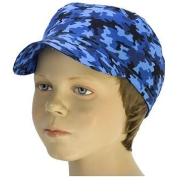 Fantom dětská letní bekovka tmavěmodrý maskáč