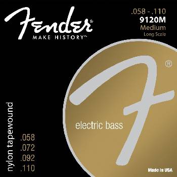 Fender 9120 Nylon Tapewound Bass Strings 58110