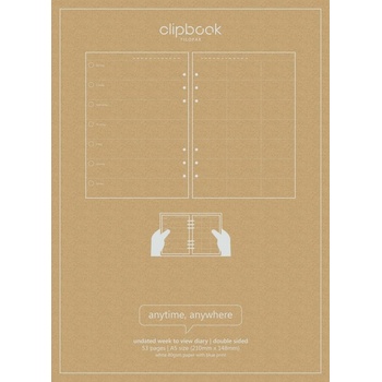 Filofax Nedatovaný týdenní kalendář náplň Clipbook A5