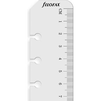Filofax Pravítko/záložka, transparentní náplň osobních diářů A6