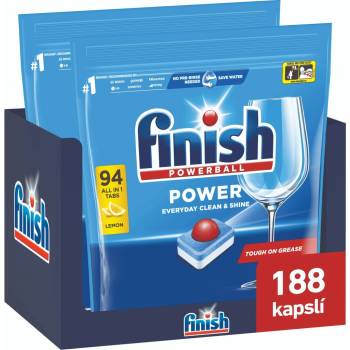 Finish Power All in 1 tablety do myčky 2 x 94 ks