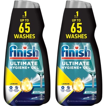 Finish Ultimate gel do myčky Lemon 2 x 650 ml