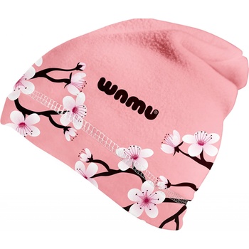 fleecová čepice dětská SAKURY růžová