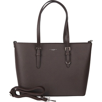 Flora & Co Velká pevná kabelka na rameno F9126 tmavěhnědá
