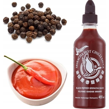 Flying Goose Chilli omáčka Sriracha s černým pepřem 455 ml