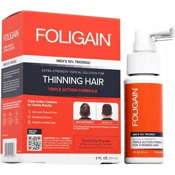 Foligain Triple Action sérum proti padání vlasů s 10% trioxidilem pro muže 59 ml