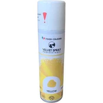 Food Colours Sametový sprej Yellow 250 ml