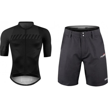 Force FASHION černo-šedý + Force BLADE MTB černé cyklokraťasy