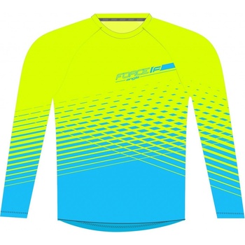 Force mtb angle krátký rukáv fluo-modrý