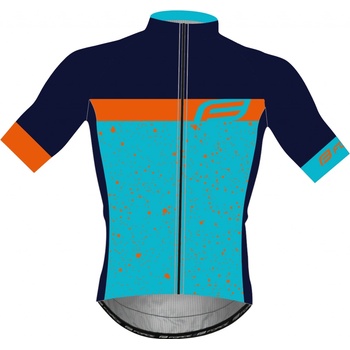 Force SPRAY krátký rukáv modro-oranžový