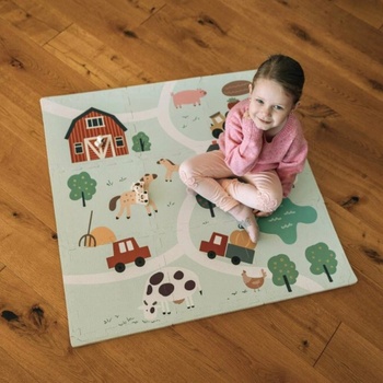 FreeOn Free2Play Pěnová hrací podložka Puzzle 9 ks Farm