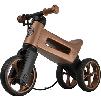 FUNNY WHEELS Rider SuperSport 2v1 měděné s popruhem a tichými koly