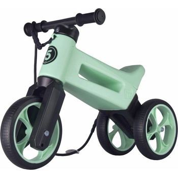 FUNNY WHEELS Rider SuperSport 2v1 pastelově zelené s popruhem a tichými koly
