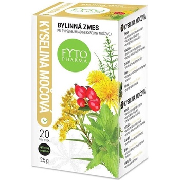Fytopharma Bylinná směs při zvýšené hladině kyseliny močové 20 x 1,25 g