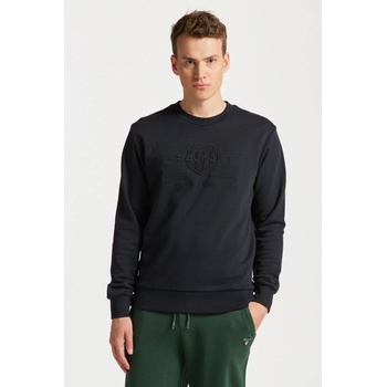 GANT REG TONAL SHIELD C-NECK Sweat černá