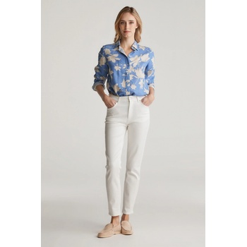 Gant SLIM CROPPED WHITE JEANS EGGSHELL