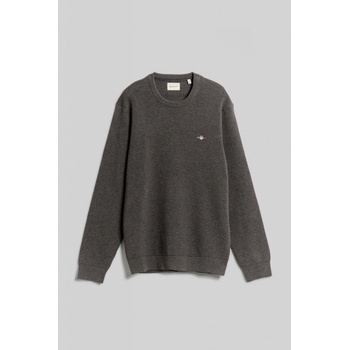 Gant Textured Cotton C-neck šedá