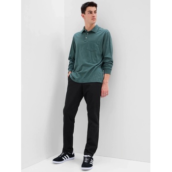 Gap Kalhoty khaki slim fit GapFlex Černá