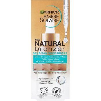 Garnier Ambre Solaire Natural Bronzer Self-Tan Face Drops samoopalovací kapky na obličej 30 ml unisex