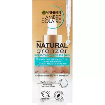 Garnier Ambre Solaire Natural Bronzer Self-Tan Face Drops samoopalovací kapky na obličej 30 ml unisex
