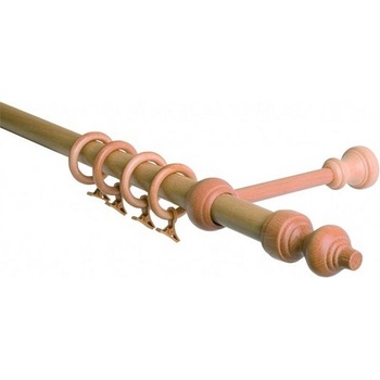 GARNÝŽE-HEBR Garnýž dřevěná buk jednoduchá 360 cm