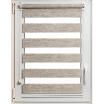 Garnyze-levne Roleta Den a noc Mini Standard 50x150 cm hnědá