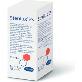 Gazin gáza hydrofilní skládaná komprese sterilní 5 x 5 cm 100 ks